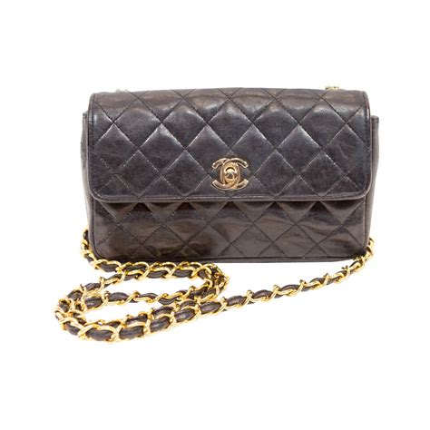 chanel cross bag black